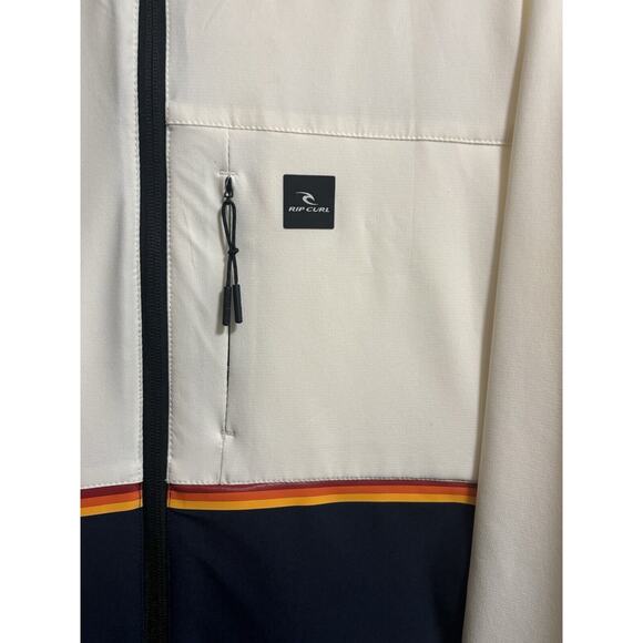 Rip Curl Men's Size M Anti Series Light Weight Jacket Two-Tone Color Block Blue - Picture 3 of 8